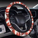 Fire flame symbol design pattern Car Steering Wheel Cover
