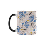 Cute peacock pattern Morphing Mug Heat Changing Mug