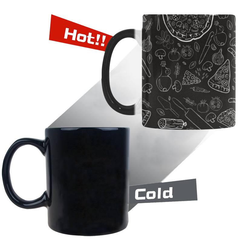 Pizza pattern Morphing Mug Heat Changing Mug