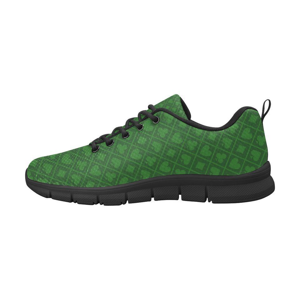 Casino Cards Suits Pattern Print Design 04 Men's Breathable Sneakers ( Model 055)