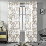 Scallop shell pattern Gauze Curtain