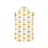 Pancake Pattern Print Design 03 Women's Padded Vest