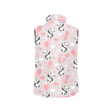 Cute panda ballon heart pattern Women's Padded Vest
