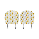 beautiful sunflowers pattern Car Headrest Cover