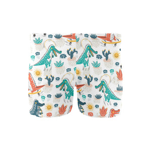 Cute Crocodile Pattern Men's Swimming Trunks