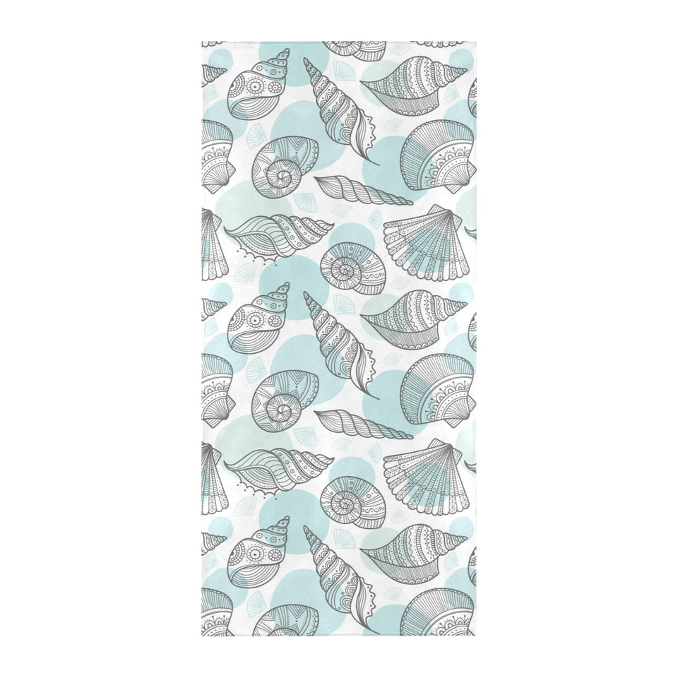 Shell polynesian tribal Beach Towel