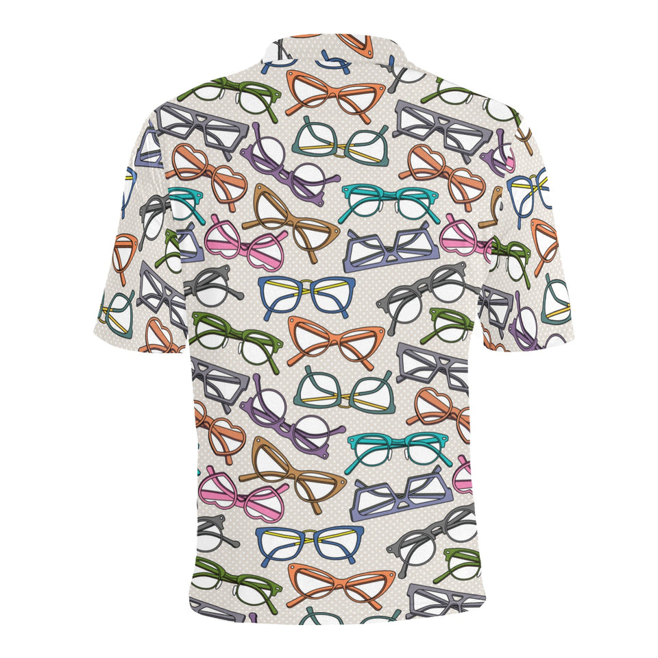 Sun Glasses Pattern Print Design 01 Men's All Over Print Polo Shirt