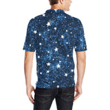 Night sky star pattern Men's All Over Print Polo Shirt