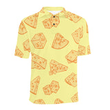 Cheese design pattern Men's All Over Print Polo Shirt