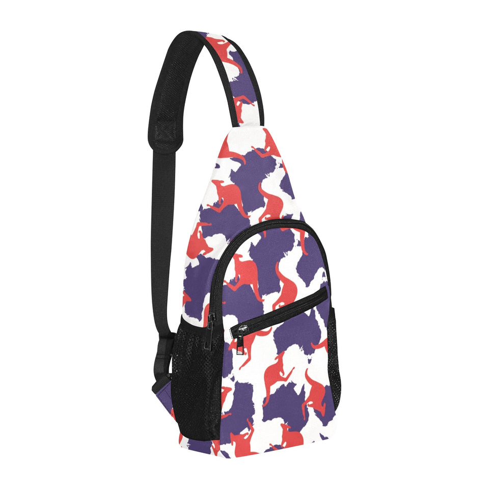 Kangaroo Australian pattern All Over Print Chest Bag
