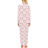 Cute goat pattern Women's All Over Print Pajama Set