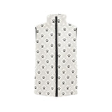 Dog Paws Pattern Print Design 03 Men's Padded Vest