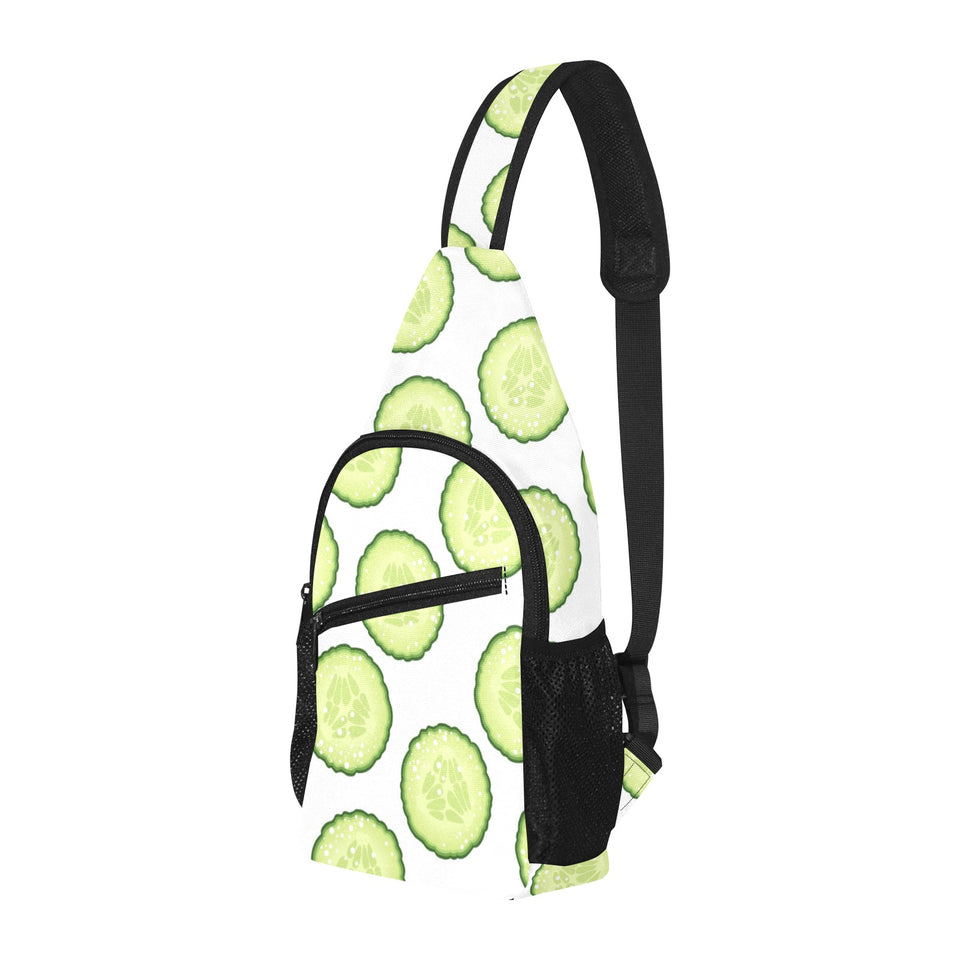 Cucumber slices pattern All Over Print Chest Bag
