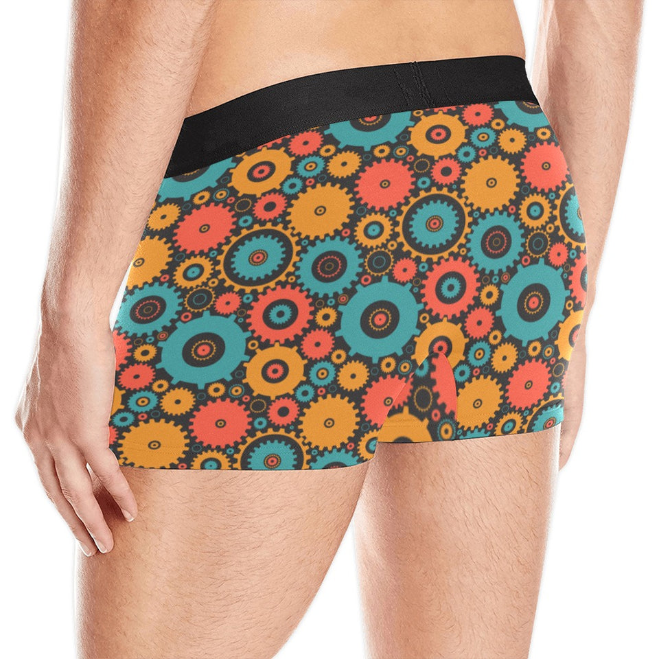 Gear Pattern Print Design 01 Men's All Over Print Boxer Briefs Men's Underwear
