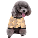 Bread Toast Pattern Print Design 04 All Over Print Pet Dog Round Neck Fuzzy Shirt
