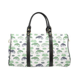 Chameleon lizard succulent plant pattern Travel Bag
