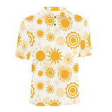 Sun design pattern Men's All Over Print Polo Shirt