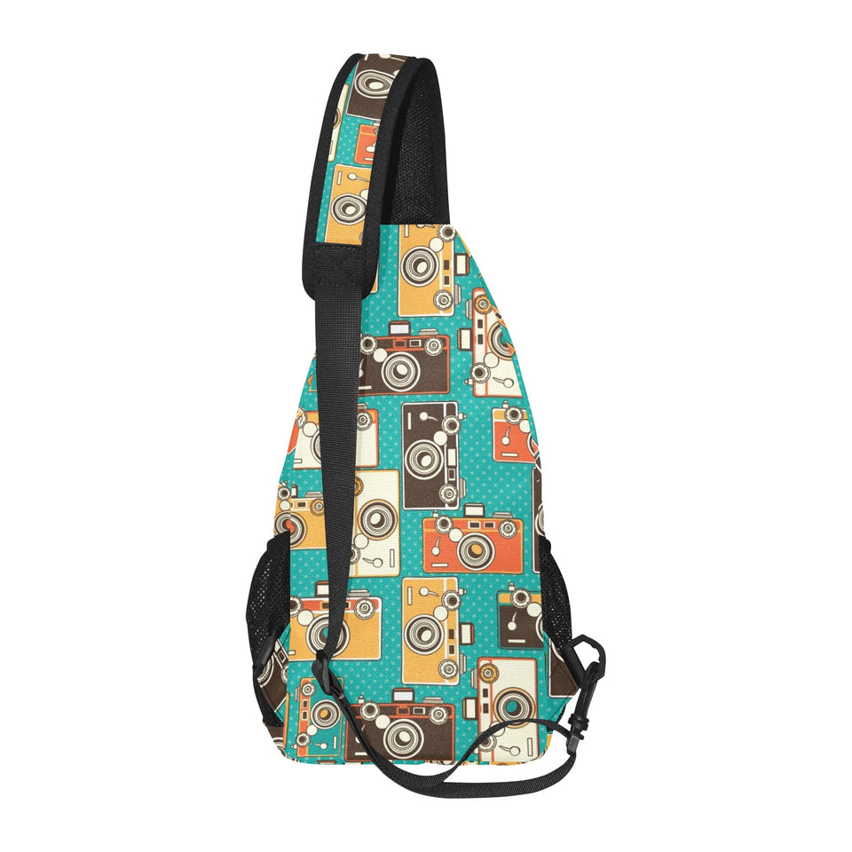 Camera Pattern Print Design 03 All Over Print Chest Bag