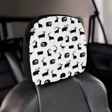 Goat ram pattern Car Headrest Cover