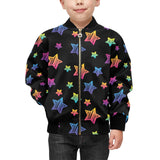 Colorful star pattern Kids' Boys' Girls' Bomber Jacket