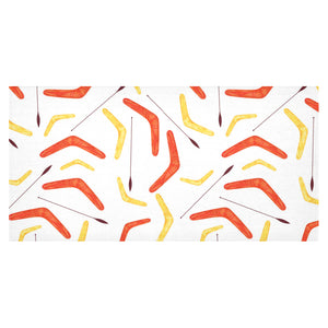 Waterclor boomerang Australian aboriginal ornament Tablecloth