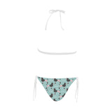 poodle dog green background Sexy Bikinis Two-Piece Swimsuits