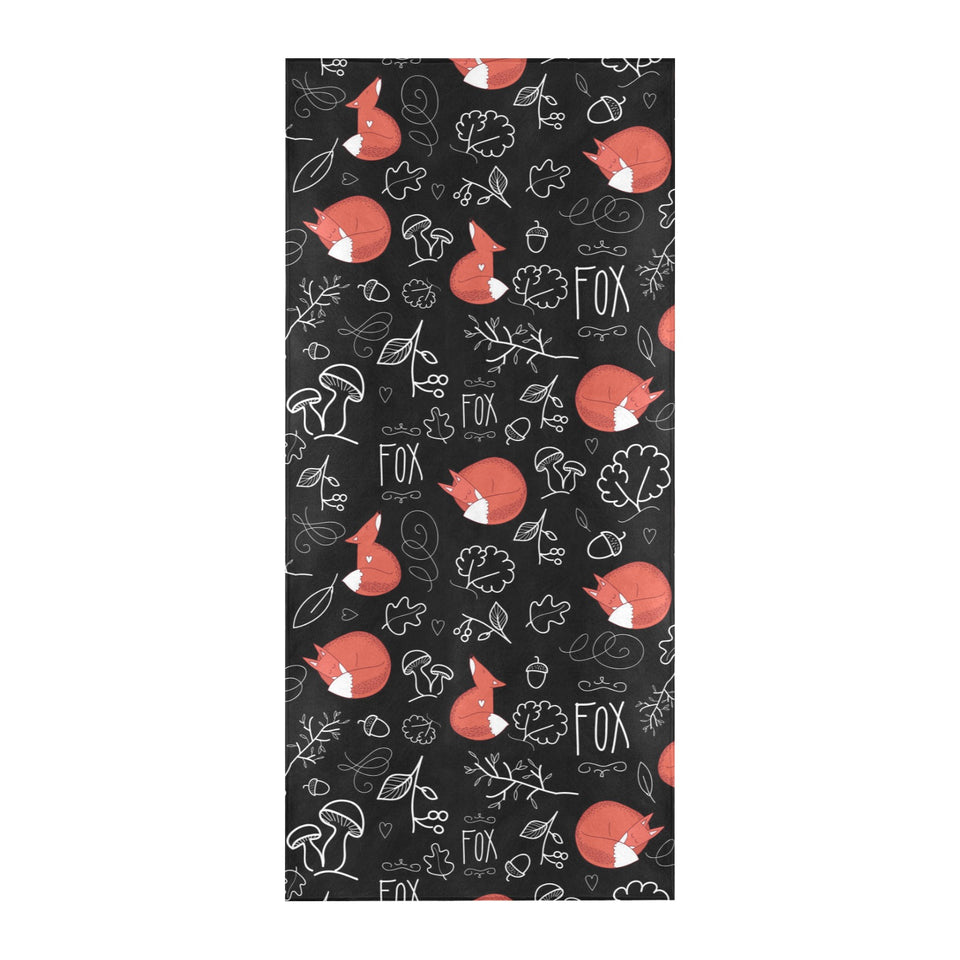 fox sleeping fox pattern Beach Towel