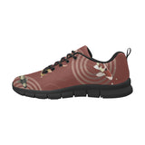 Fancy Carp red background Women's Sneaker Shoes