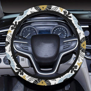 Lion Pattern Print Design 05 Car Steering Wheel Cover