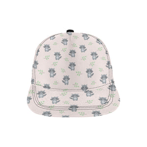 cute raccoons leaves pattern All Over Print Snapback Cap