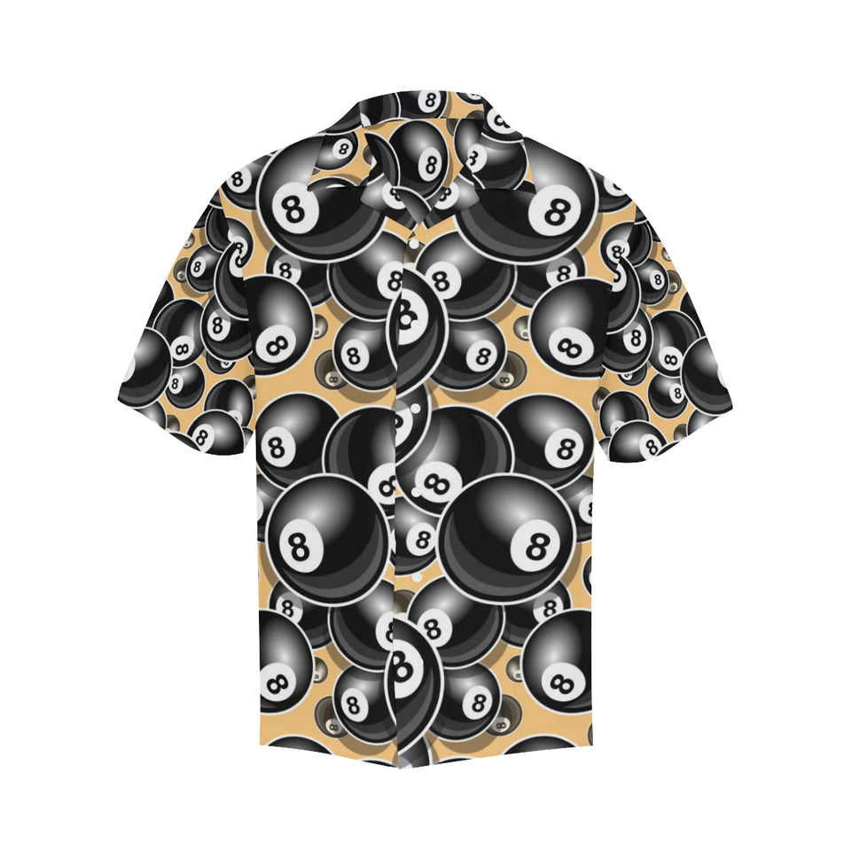 Billiard Ball Pattern Print Design 04 Men's All Over Print Hawaiian Shirt (Model T58)