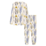 Lavender modern pattern blackground Women's All Over Print Pajama Set