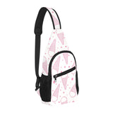 Hand drawn ice cream pattern All Over Print Chest Bag
