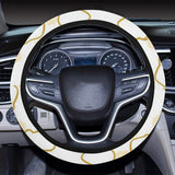 Bread Toast Pattern Print Design 01 Car Steering Wheel Cover