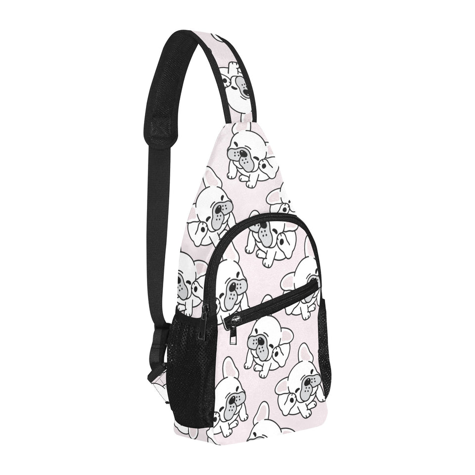 Cute french bulldog pattern All Over Print Chest Bag