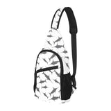 Swordfish Pattern Print Design 04 All Over Print Chest Bag