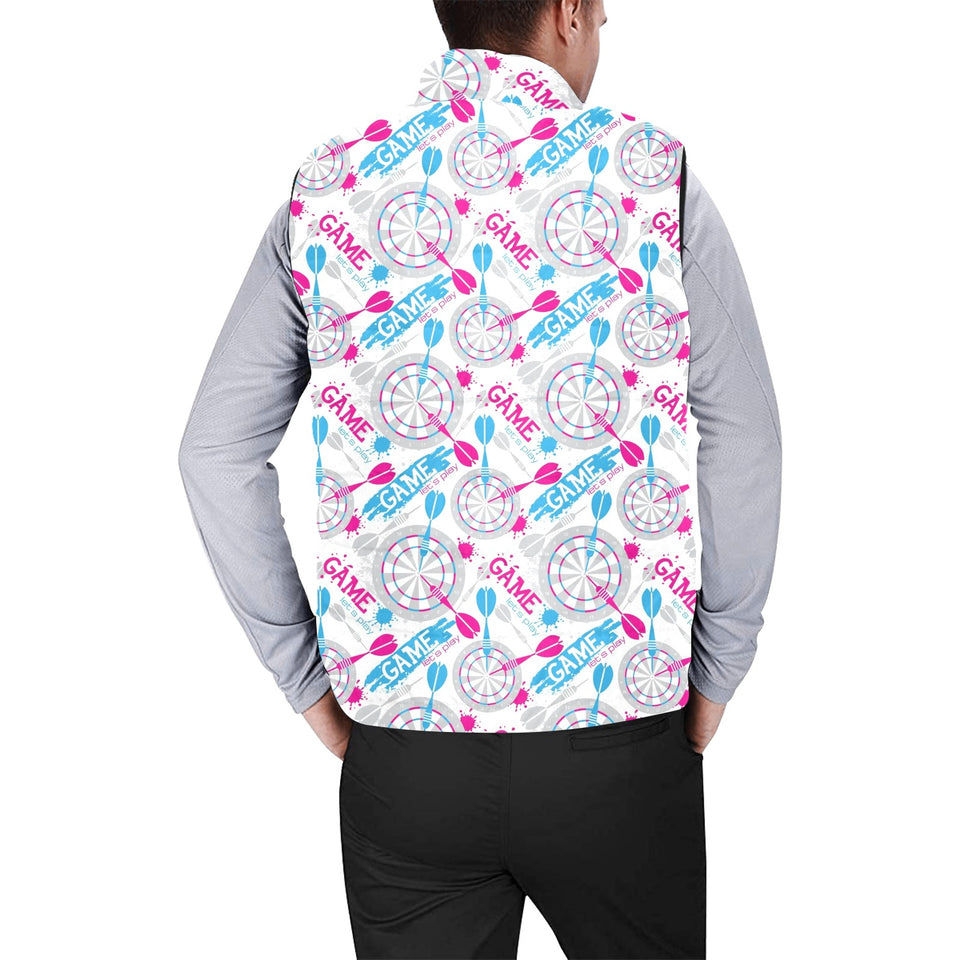 Darts Pattern Print Design 01 Men's Padded Vest