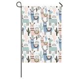 lama Alpaca cactus hand drawn pattern House Flag Garden Flag