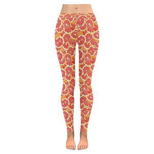 Tropical grapefruit pattern Women's Legging Fulfilled In US