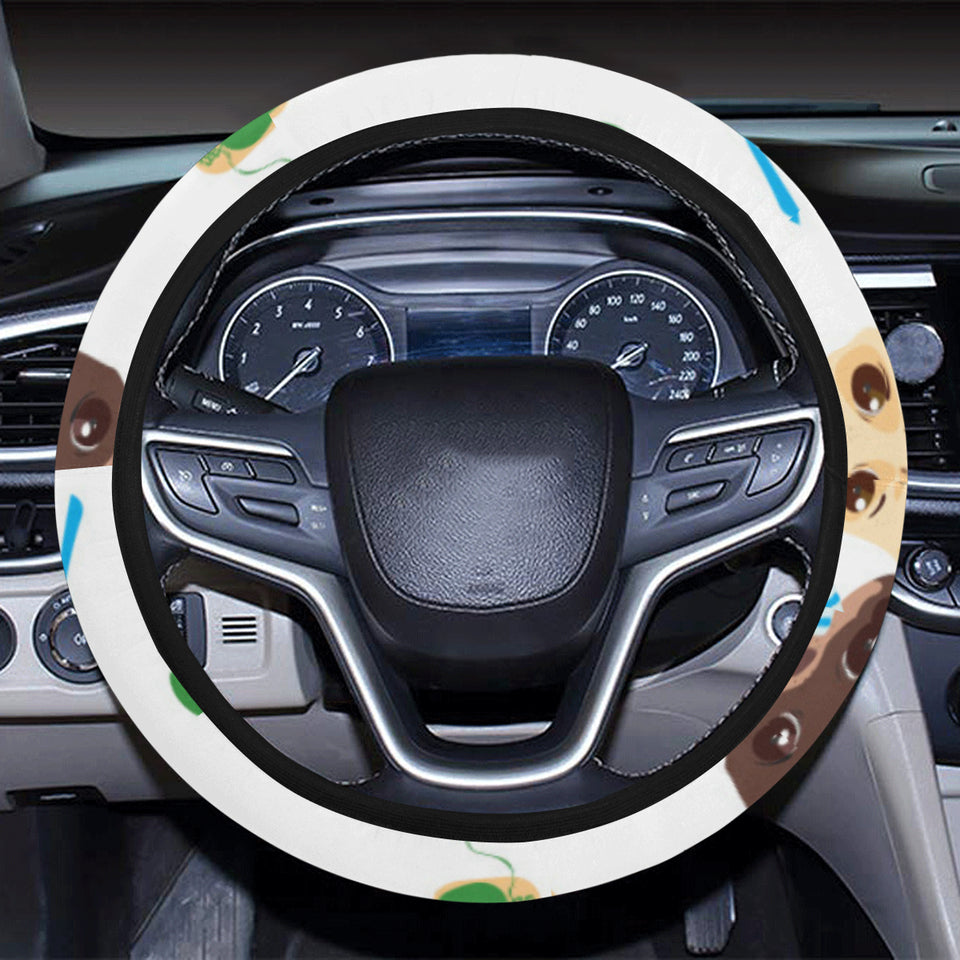 Cute Chihuahua dog pattern Car Steering Wheel Cover