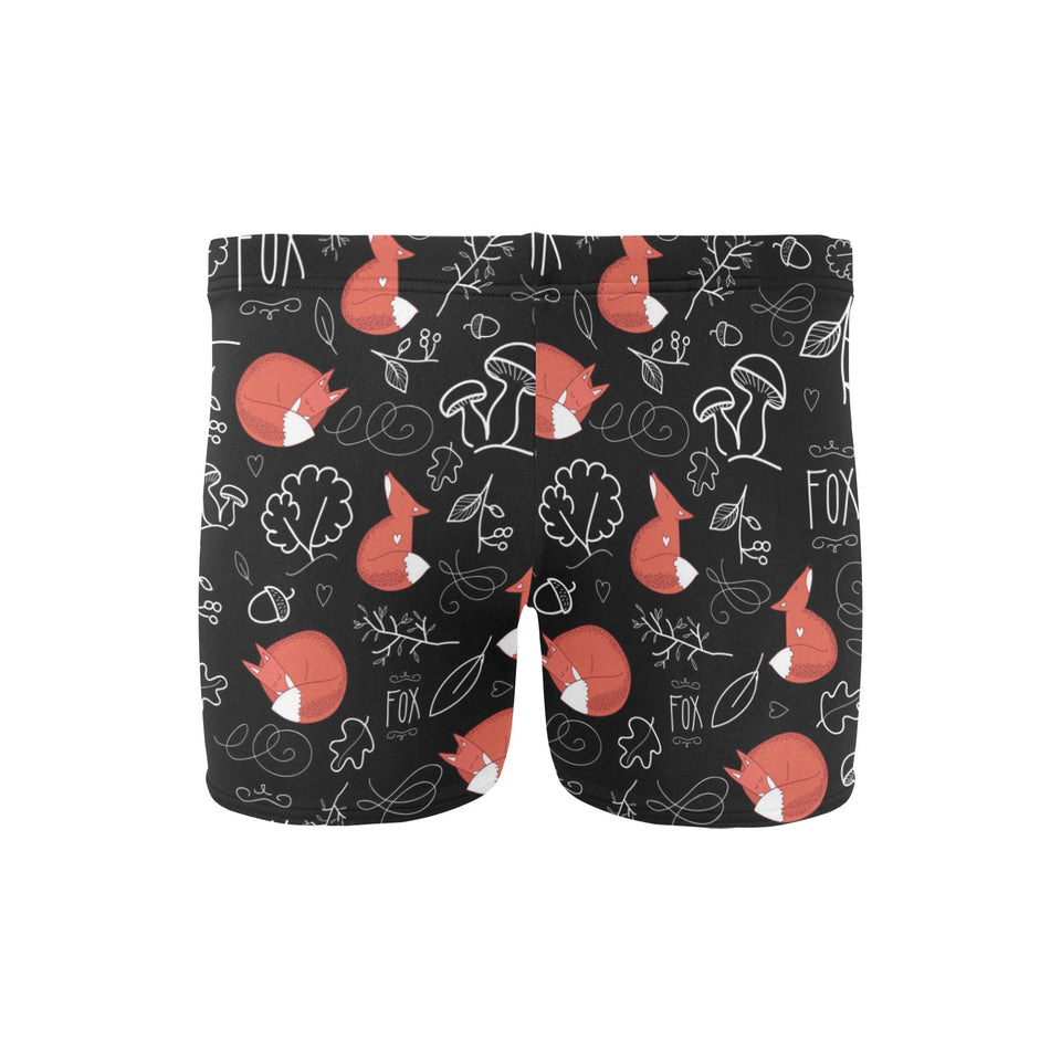 fox sleeping fox pattern Men's Swimming Trunks