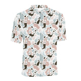 cute mermaid pattern Men's All Over Print Polo Shirt