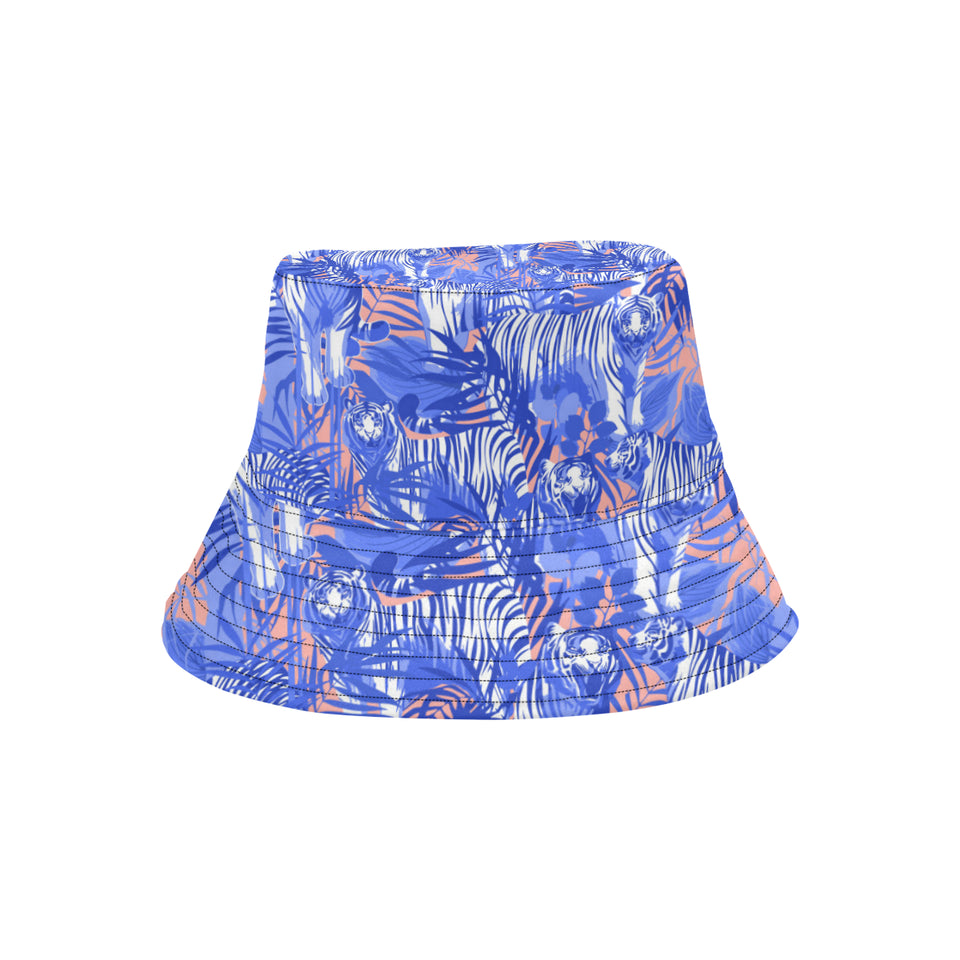 white bengal tigers pattern Unisex Bucket Hat