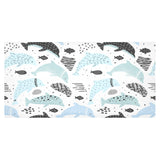 Cute dolphins Childish Style pattern Tablecloth