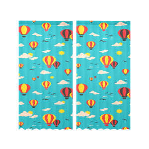 Hot Air Balloon Sky Pattern Gauze Curtain
