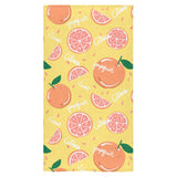 Grapefruit yellow background Bath Towel