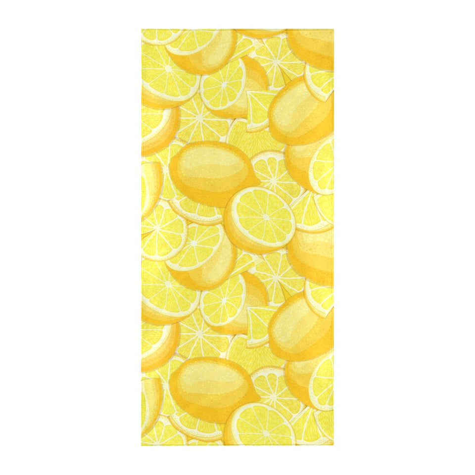 lemon pattern Beach Towel