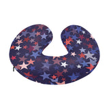 Red blue star pattern U-Shaped Travel Neck Pillow