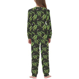 Green Peas Pattern Print Design 02 Kids' Boys' Girls' All Over Print Pajama Set