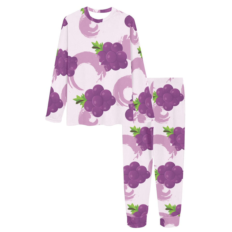 Cute Grape pattern Women's All Over Print Pajama Set